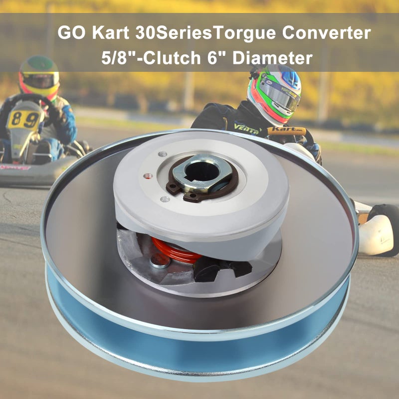 EASYBERG 30 Series Torque Converter 5/8" Clutch 6" Driven Asymmetric Go Kart Mini Bike Replaces Comet 219457A - Image 5